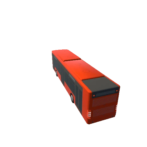 Bus Low Poly_Red